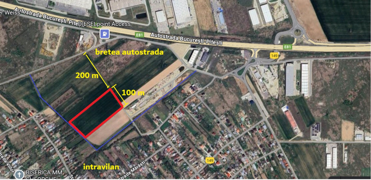 Terenuri de vanzare Bolintin-Deal Central 1